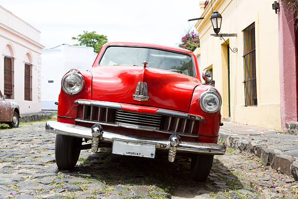 istock Old beautiful car in Colonia, Uruguay 470290371