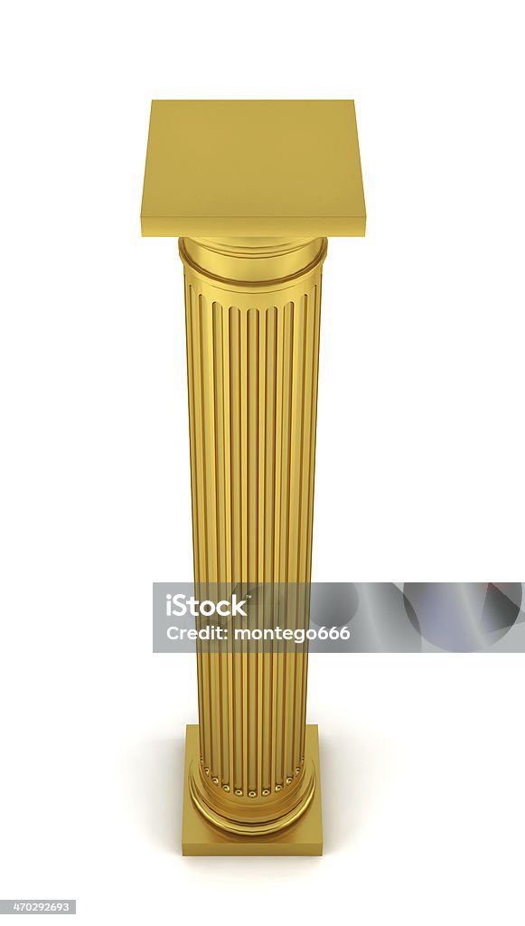 Golden coluna de - Foto de stock de Arquitetura royalty-free