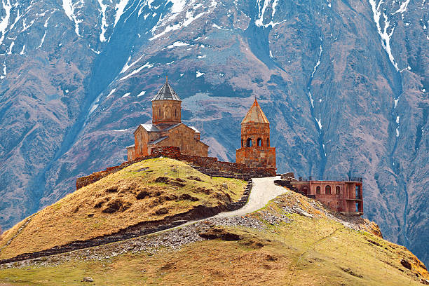 istock Gergeti christian church 470292936