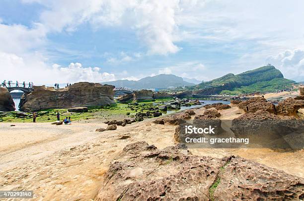 Honeycomb Weathering And Honeycomb Rocks In Yehliu Geopark Taiwan Stock Photo - Download Image Now