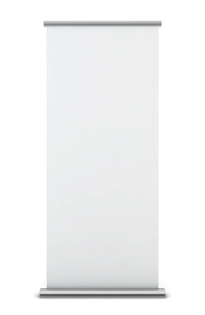 Roll up banner Roll up banner. 3d illustration on white background roll up banner photos stock pictures, royalty-free photos & images