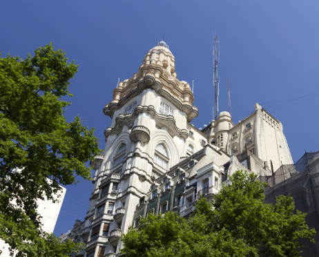 Palacio Barolo is a landmark office building, located at 1370 Avenida de Mayo, in the neighborhood of Monserrat, Buenos Aires, Argentina.