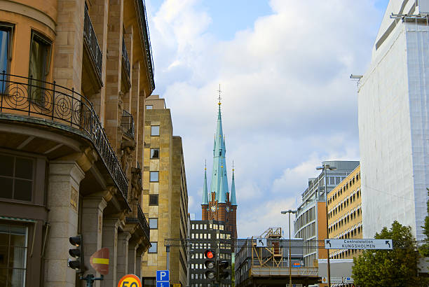 Stockholm center, Sweden stock photo