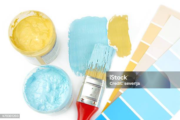 Color Choice For Interior Stock Photo - Download Image Now - Color Swatch, Home Improvement, Painting - Activity