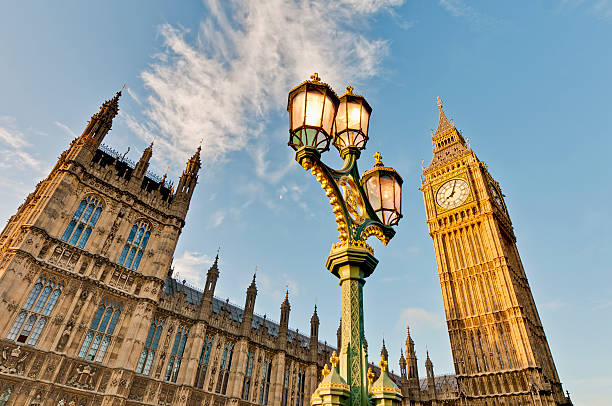 istock Big Ben tower clock at London, England 470303822