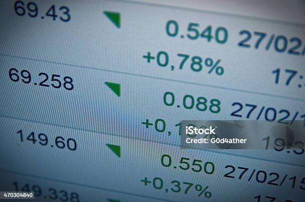 Financial Data Stock Photo - Download Image Now - 2015, Abstract, Banking