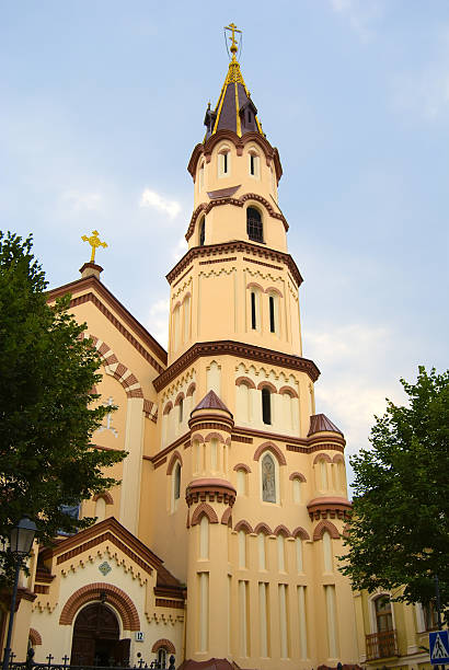 Saint Nicholas Orthodox Church in Vilnius, Lithuania stock photo
