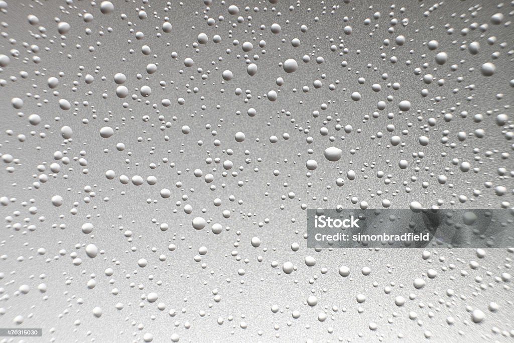 Water Droplets On Shower Screen Hundreds of tiny water droplets on a frosted glass shower screen. 2015 Stock Photo