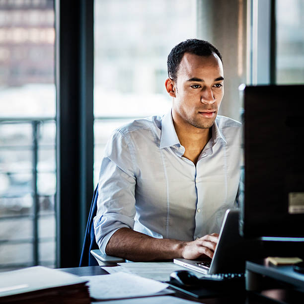 istock African Business Man Working Late 470315232