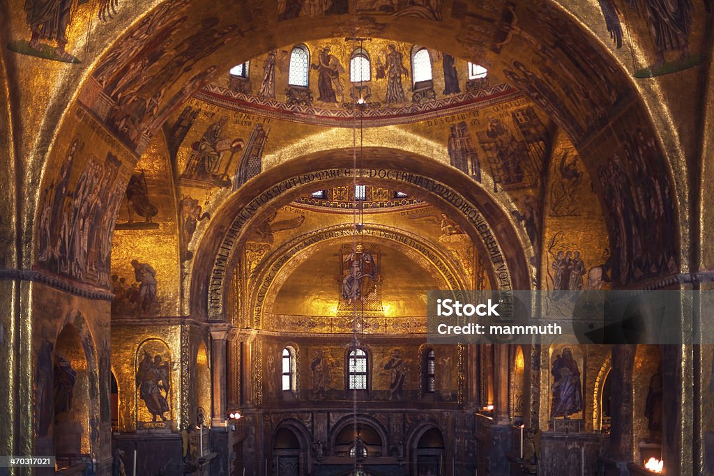 Intérieur de la Basilique di San Marco, Venise, Italie - Photo de Ange libre de droits