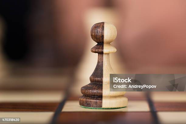 Merged Chess Pawns Stock Photo - Download Image Now - Mergers and Acquisitions, 2015, Beige
