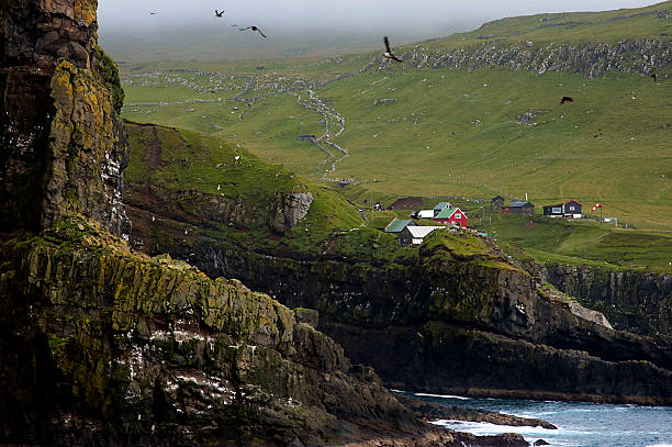 istock Dramatic Green Cliffs of the Faroe Islands 470324317
