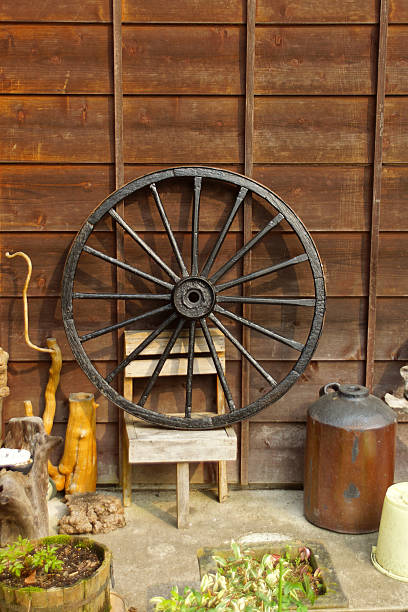 istock Wheel in the streets of Tsumago 470325046
