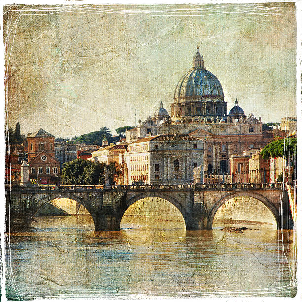 Retro Style Picture.Italian Landmark.