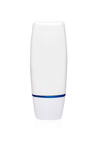 White tube mock-up for cream packaging collection (blue color)