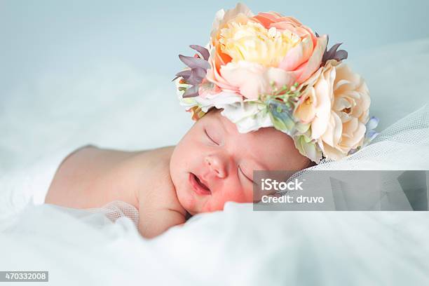 Sleeping Baby Stock Photo - Download Image Now - 0-1 Months, 0-11 Months, 2015
