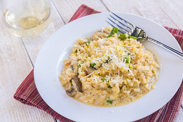 Brown Rice Risotto stock photo