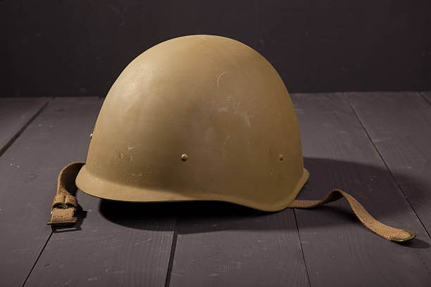 istock Military green helmet 470335712