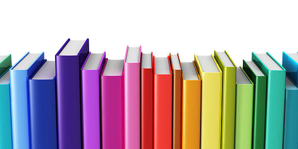 istock Color hardcover books 470335996