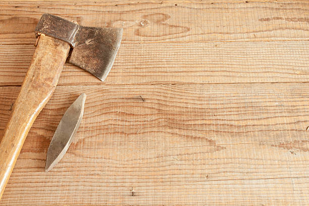 istock dated and used cleaver on wooden background 470336080