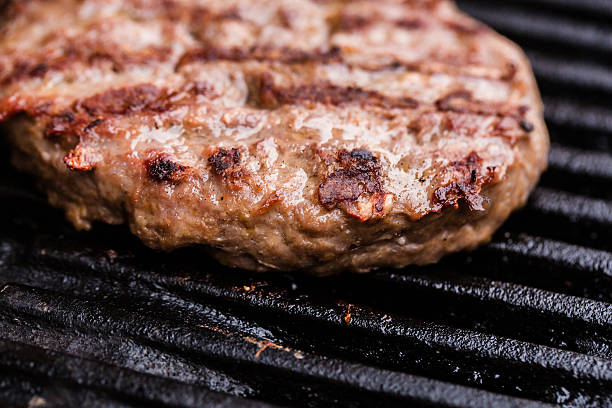 istock Preparing a batch of  grilled ground beef patties or frikadeller 470336134
