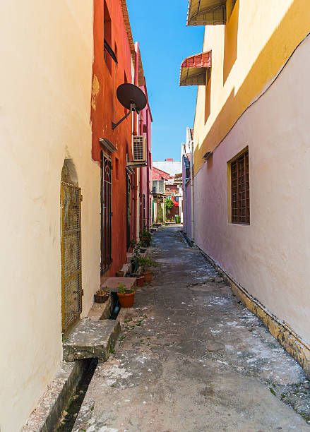 istock Colorful small alley in a sunny day 470339788