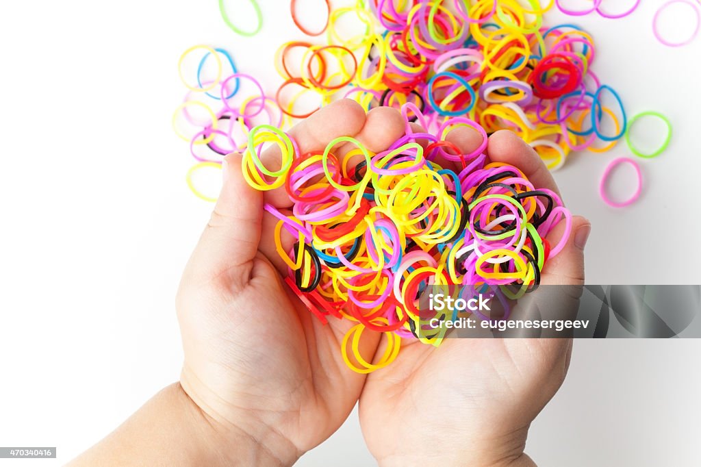 Colorful Rubber Bands Stock Photo - Download Image Now - Rubber Band,  Education, Rainbow - iStock