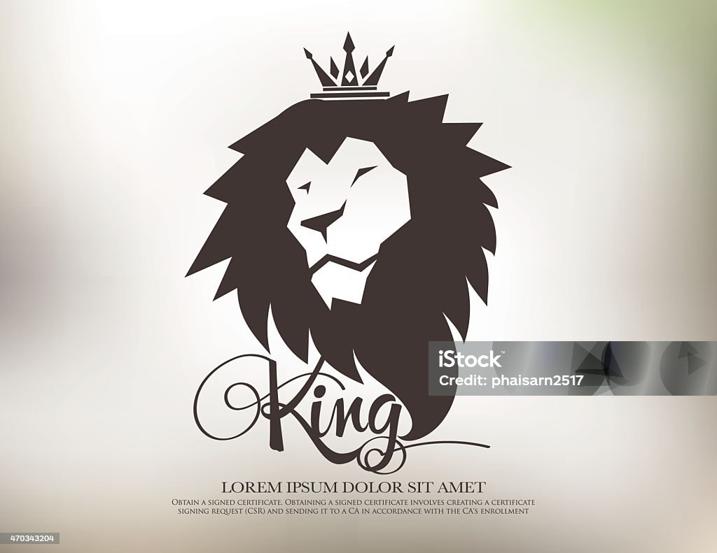 lion symbol logo icon design template elements Lion - Feline stock vector