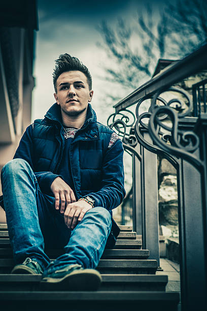 istock Young men outdoor, portrait shot 470343640