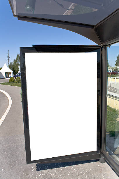istock Blank white Sign on Bus station 470347647