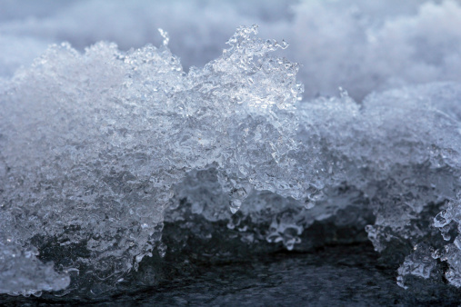 a cold ice lump
