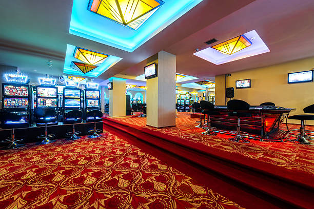 istock Slot machines at casino 470354840