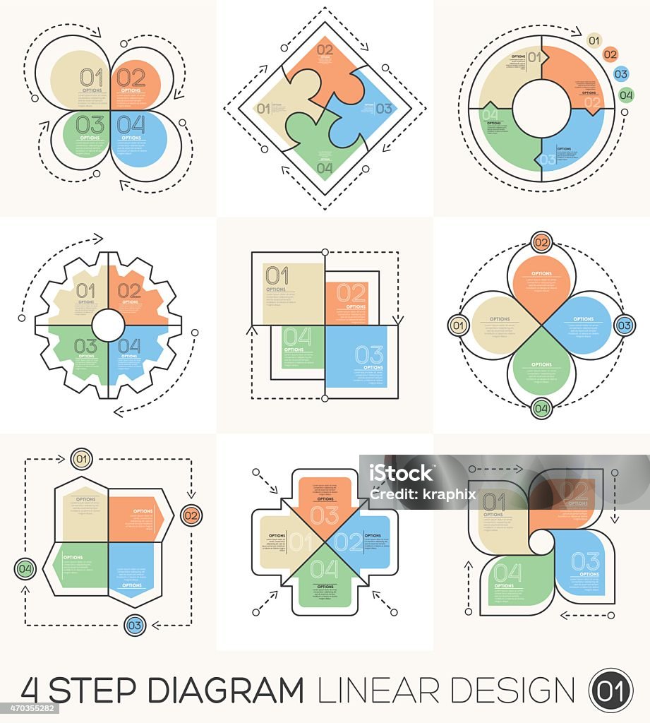 Cycle Line Layout Example Cycle Diagram Graph Line Design Elements Infographic Template Stock ...