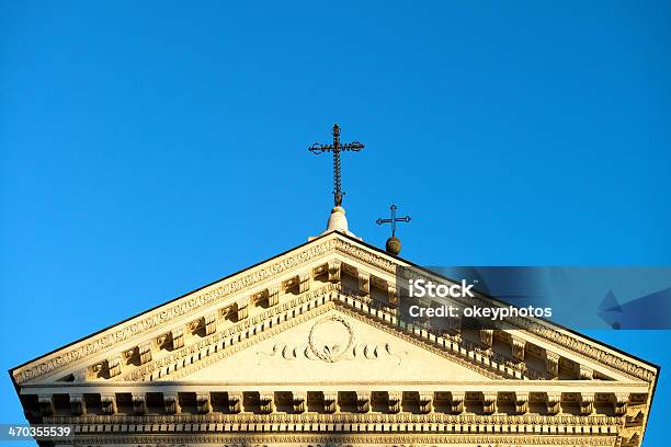 Church Cross Stock Photo - Download Image Now - Architecture, Aura, Blue