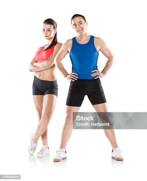 Athletic Man And Woman Stock Photo - Download Image Now - Active Lifestyle, Adult, Adults Only