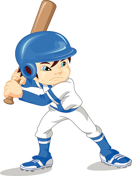 ilustrações de stock, clip art, desenhos animados e ícones de rapaz engraçado, jogador de basebol - baseball pitcher small sports league