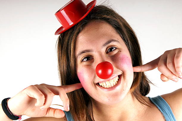 istock Clown girl 470361316