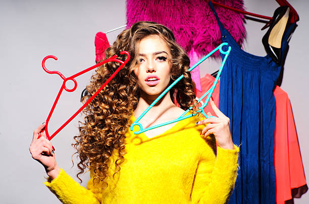 istock Woman with her clothes 470364216