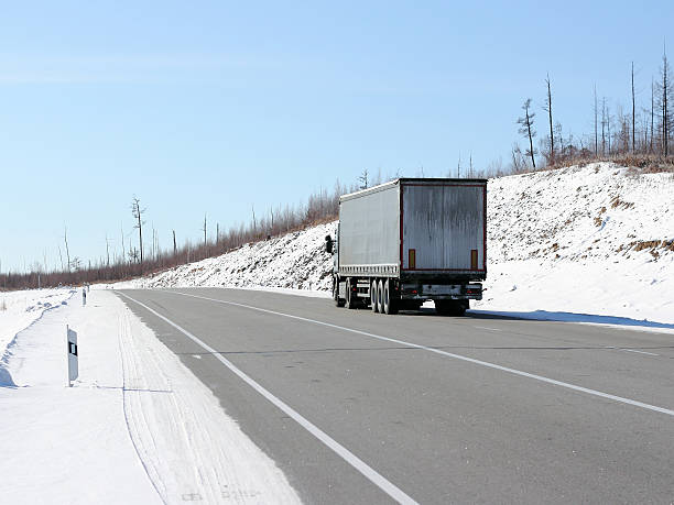 istock truck on a road. 470364535