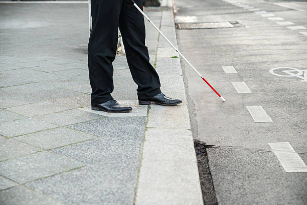 2,700+ White Cane Stock Photos, Pictures & Royalty-Free Images - iStock   Walking with white cane, International white cane day, Blind white cane