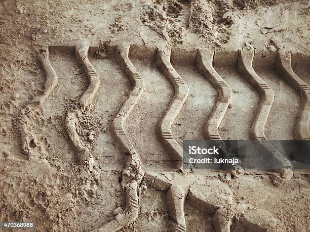 Wheel Tracks Stock Photo - Download Image Now - 2015, 4x4, Dirt