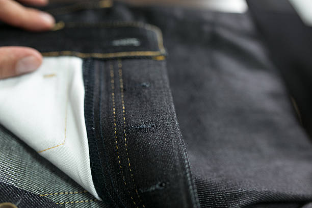istock Selvedge denim jeans closeups 470375852