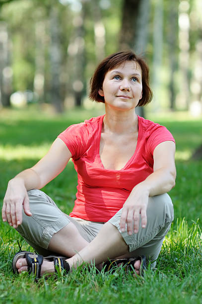 istock Woman at the park 470379385