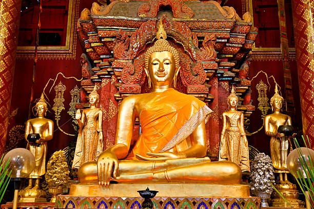 wat chiang man - wat chiang man foto e immagini stock