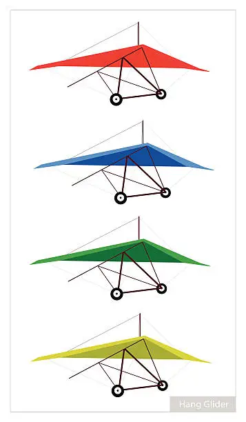 Vector illustration of Set of Air Sport on A White Background