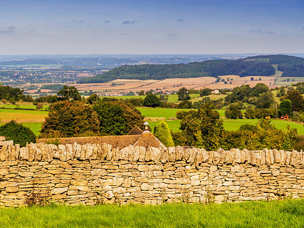 cleeve hill - hill cotswold grass moor photos et images de collection