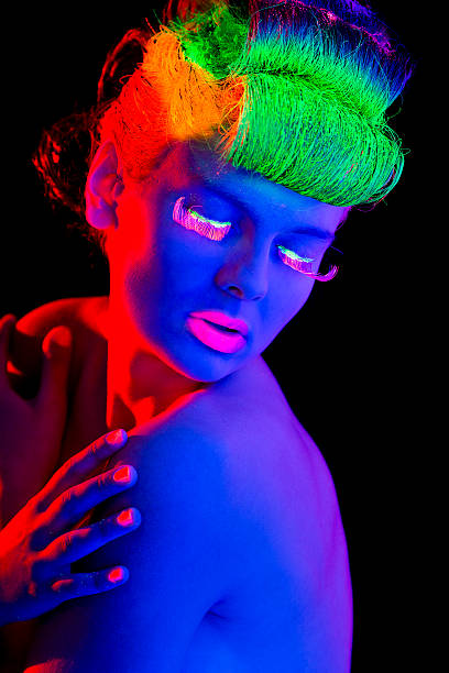istock Women Portrait in Neon Lights 470392699
