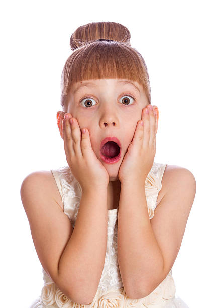 istock Pretty surprised girl looking at the camera 470401292
