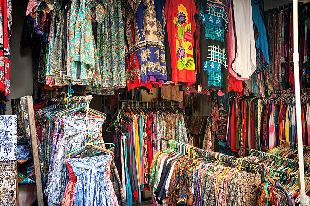 istock Colorful balinese cloth for sale 470403792