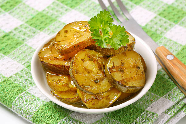 istock Slices of grilled zucchini 470410883